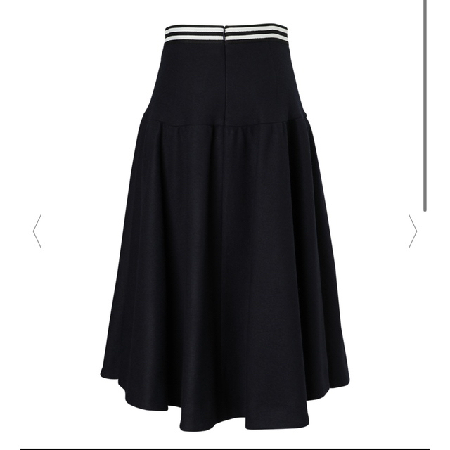 新品未着用！ボーダーズアットバルコニー　FLARE WOOL SKIRT 3692cm着丈