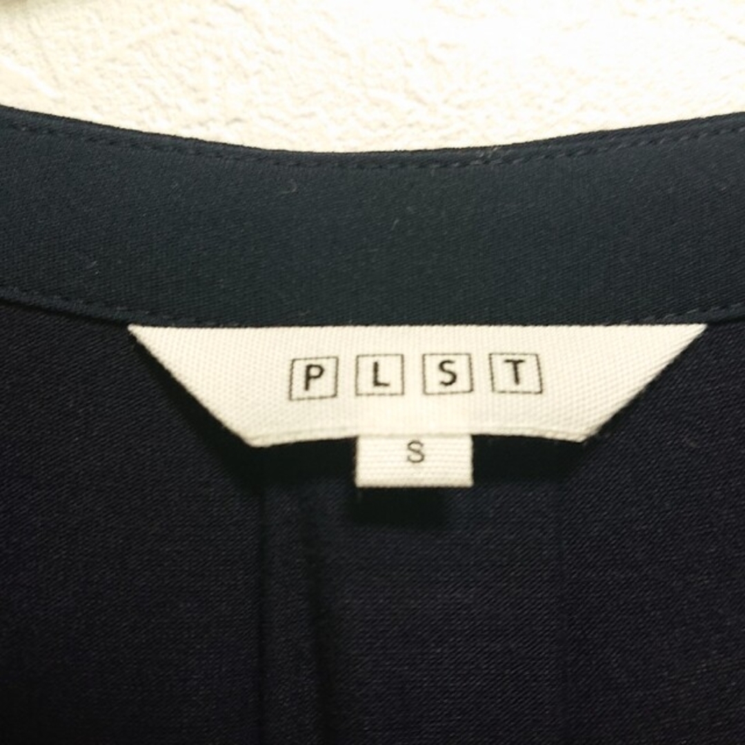 PLST(プラステ)のPLST プラステ 上品ブラウス ネイビー サイズS レディースのトップス(Tシャツ(長袖/七分))の商品写真