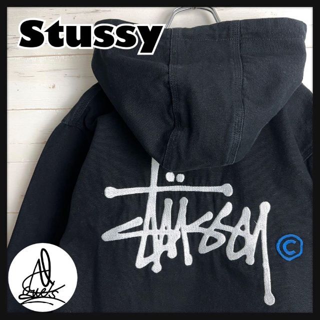 【※希少】stussyステューシー★ワンポイントロゴ リバーシブル ジャケット