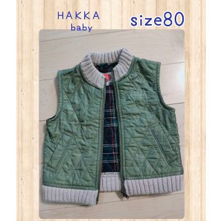 ハッカベビー(hakka baby)のHAKKA baby ベスト Size80(ジャケット/コート)