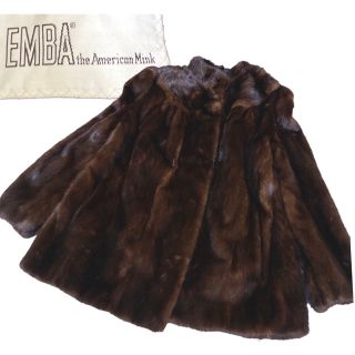 サガフォルム(Sagaform)の高級毛皮 EMBA エンバ ミンク 毛皮コート 美品 American MINK(毛皮/ファーコート)