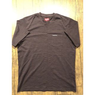 シュプリーム(Supreme)のsupreme 21ss PocketTee クラシックロゴ焦茶 M 試着のみ (Tシャツ/カットソー(半袖/袖なし))