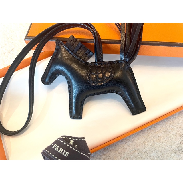 即納】 Hermes - HERMESエルメス チャーム ロデオタッチPM ブラック