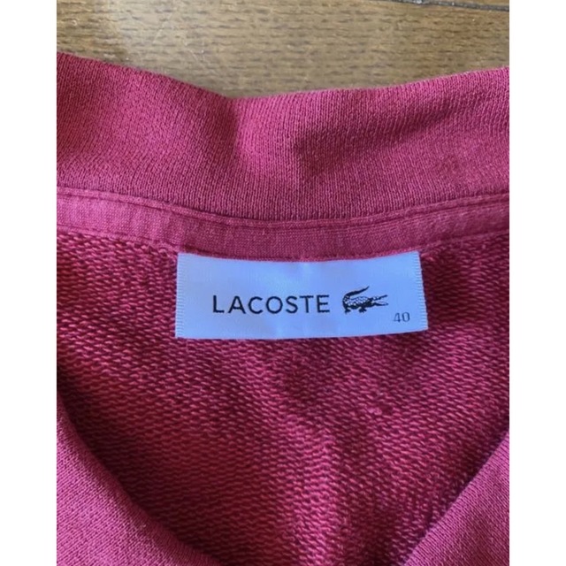 LACOSTE(ラコステ)のラコステ　スウェットシャツドレス　40 レディースのワンピース(ロングワンピース/マキシワンピース)の商品写真