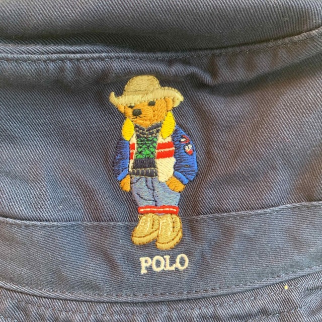 Ralph Lauren(ラルフローレン)の【新品】ラルフローレン ポロベア バケットハット ネイビー L/XL レディースの帽子(ハット)の商品写真