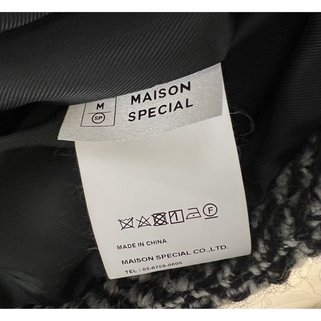 MAISON SPECIAL(メゾンスペシャル)のメゾンスペシャル ビッグヘリンボーン ミドルコート レディースのジャケット/アウター(チェスターコート)の商品写真