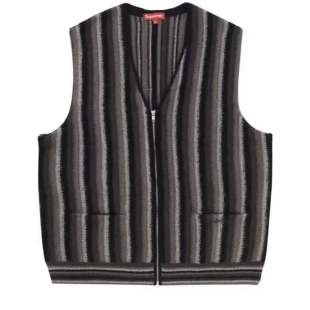 supreme stripe sweater vest