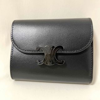 未使用✨セリーヌ celine 財布 三つ折り財布 トリオンフブラック