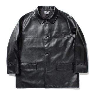 ワコマリア(WACKO MARIA)の舐達麻　FAUX LEATHER CAR COAT  (レザージャケット)