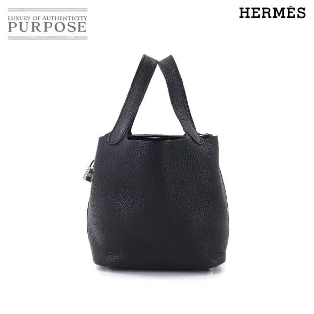 エルメス HERMES ピコタンロック PM ハンド バッグ トリヨンクレマンス ブラック □P刻印 シルバー 金具 VLP 90175961２９ｃｍ重さ