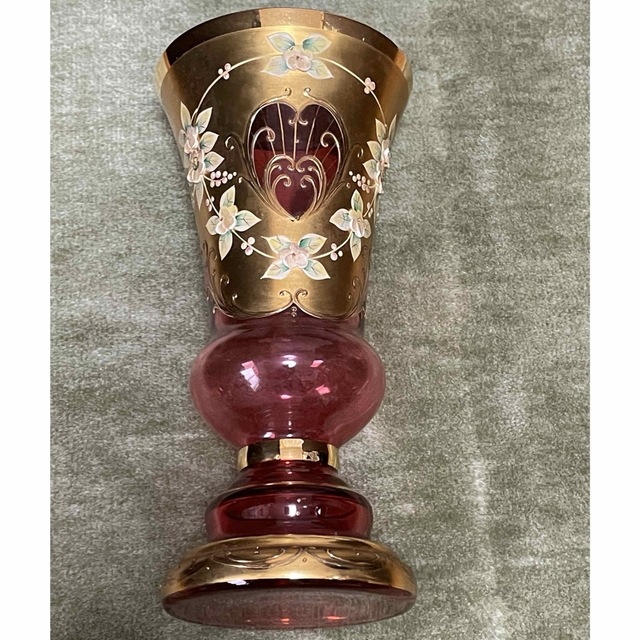お値下げ❗️イタリア　ムラノ　ヴェネチアガラス　花瓶　24k
