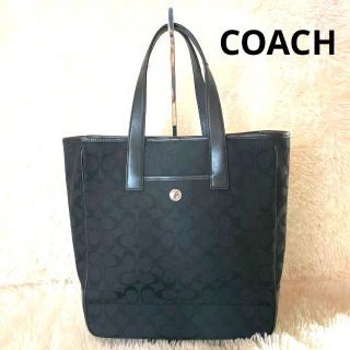 コーチ(COACH)のコーチ　キャンバス　トートバッグ　7069 シグネチャー　ブラック　スモーク(トートバッグ)