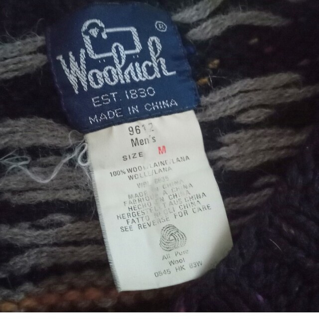 WOOLRICH(ウールリッチ)のウールリッチ■ウール100% ニット セーター オルテガ ネイティブ 古着 メンズのトップス(ニット/セーター)の商品写真