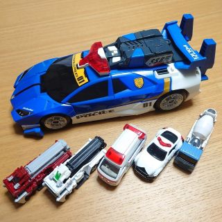 タカラトミー(Takara Tomy)のトミカ ハイパーブルーポリス スーパーソニックランナー トミカ5台おまけ付き(ミニカー)