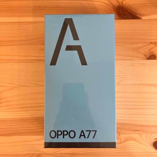 アンドロイド(ANDROID)の【新品未開封】OPPO A77 ブラック(スマートフォン本体)