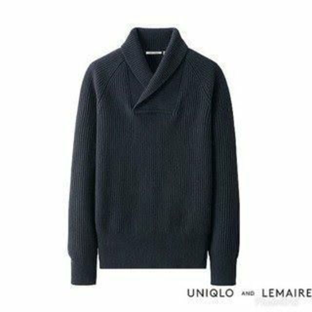 UNIQLOLEMAIRE ラムショールカラー セーターエルメスデザイナー | フリマアプリ ラクマ