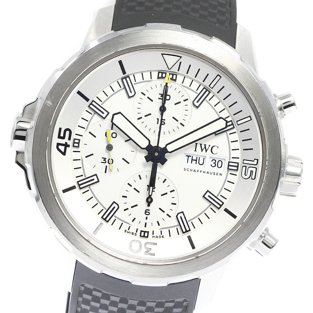 ★保証書付き【IWC SCHAFFHAUSEN】IWC アクアタイマー クロノグラフ IW376801 自動巻き メンズ_731538【ev15】