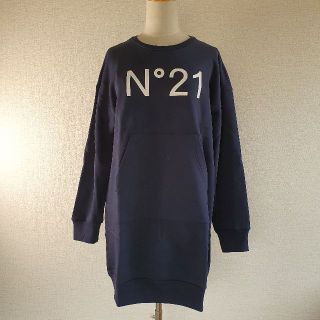 【新品・未使用】N°21 KIDS ロゴワンピース ブラック　14Yワンピース