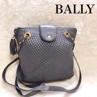 美品 希少カラー BALLY バリー キルティング  チェーン ショルダーバッグ