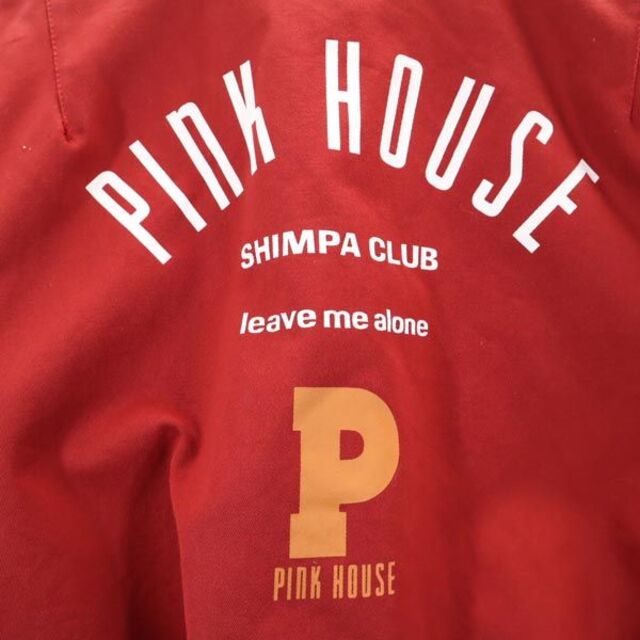 ピンクハウス 中綿 ロゴプリント ジャケット 赤   レディース