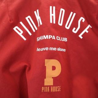 PINK HOUSE - ピンクハウス 中綿 ロゴプリント ジャケット 赤 PINK