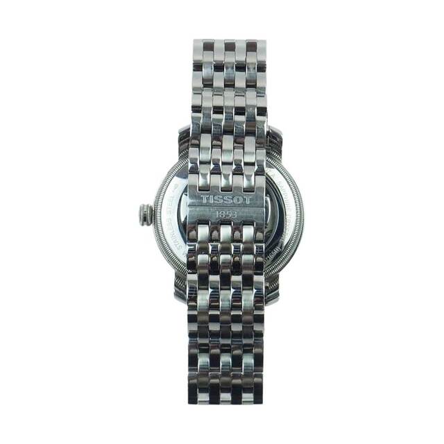 TISSOT(ティソ)のTISSOT ティソ 時計 T097407 SAPPHIRE CRYSTAL T-クラシック サファイアクリスタル デイト 自動巻き 黒文字盤 腕時計  シルバー系【中古】 メンズの時計(腕時計(アナログ))の商品写真