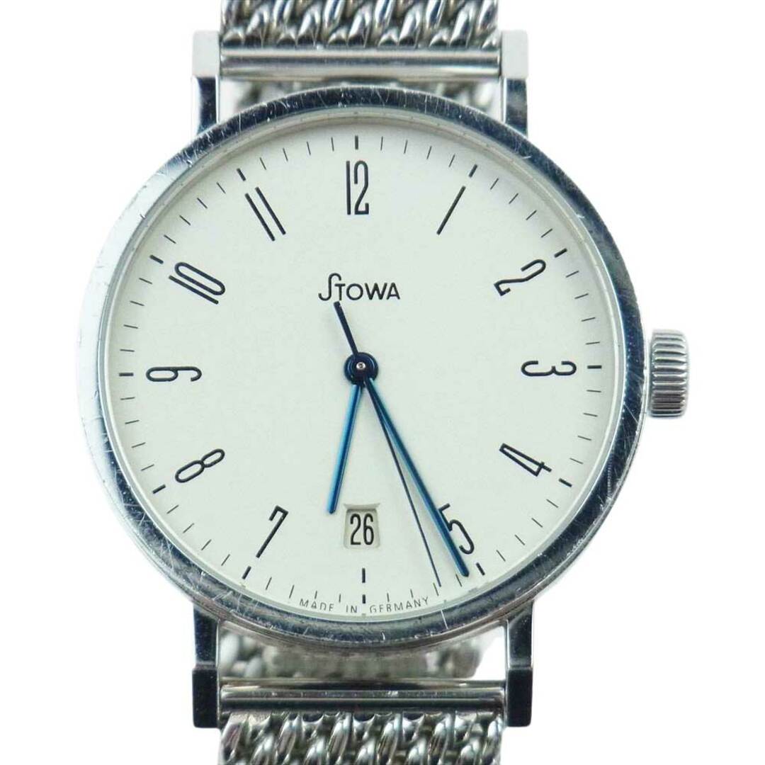 ストーヴァ STOWA 時計 STW-ANTEA365 国内正規代理店証明書付属 ANTEA365 アンテア365 ドイツウォッチ 自動巻き 白文字盤 腕時計 シルバー系【中古】
