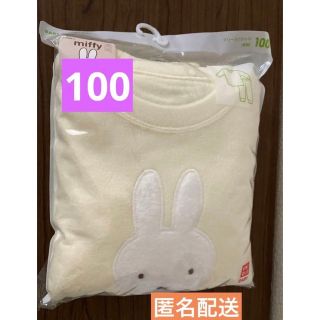 ユニクロ(UNIQLO)のUNIQLO フリースパジャマ　ミッフィー　黄色　100(パジャマ)