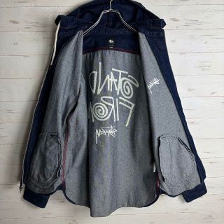 STUSSY - 《希少アイテム》ステューシー☆デニムジャケット 刺繍ロゴ