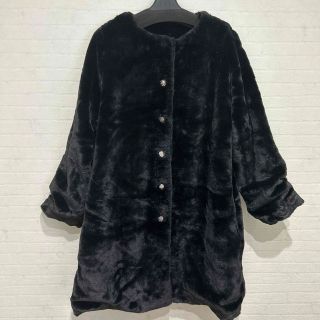 iS ScoLar - is Scolar スカラー フェイクファー ロングコートの iS ScoLar - is Scolar スカラー フェイクファー ロングコートの