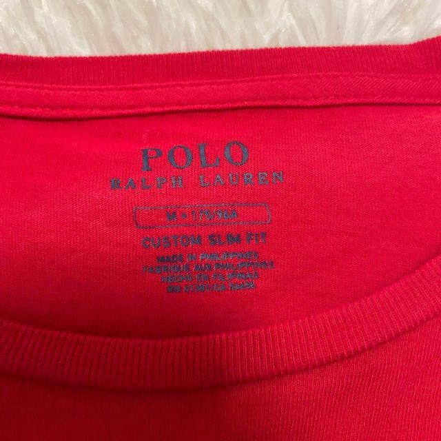 POLO RALPH LAUREN(ポロラルフローレン)のポロラルフローレン★長袖★レッド★M★アームロゴ★1967★バックアーチロゴ★ メンズのトップス(Tシャツ/カットソー(七分/長袖))の商品写真