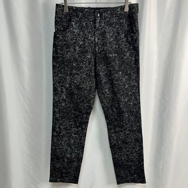 90s 紺タグ】RAF SIMONS スパイダー 総柄 スラックス アーカイブ 女性