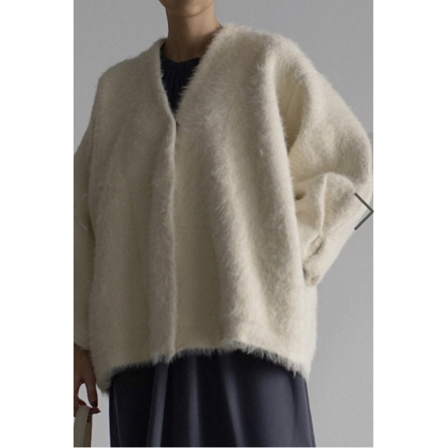 room306 CONTEMPORARY(ルームサンマルロクコンテンポラリー)のDesign Sleeve Cashmere Knit Cardigan レディースのトップス(カーディガン)の商品写真