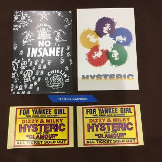 ヒステリックグラマー(HYSTERIC GLAMOUR)のヒステリックグラマー フェアー用ポストカード ハガキ シール 非売品 リボン(ノベルティグッズ)