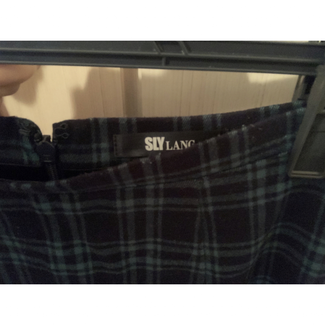 SLY(スライ)のグリーン　チェック　スカート レディースのスカート(ひざ丈スカート)の商品写真