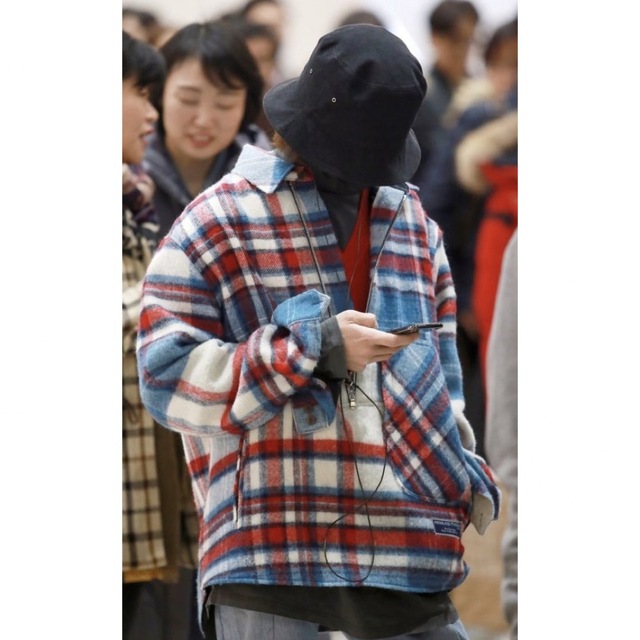 逸品】 - PEACEMINUSONE 【WE11DONE】 SHIRT WOOL ANORAK CHECK