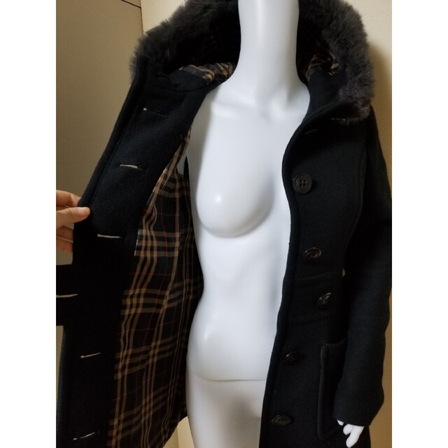定価9万円□Burberry Blue Label ファーコート36 定価9万円□Burberry Blue Label ファーコート36