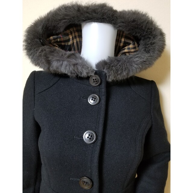 定価9万円□Burberry Blue Label ファーコート36 定価9万円□Burberry Blue Label ファーコート36