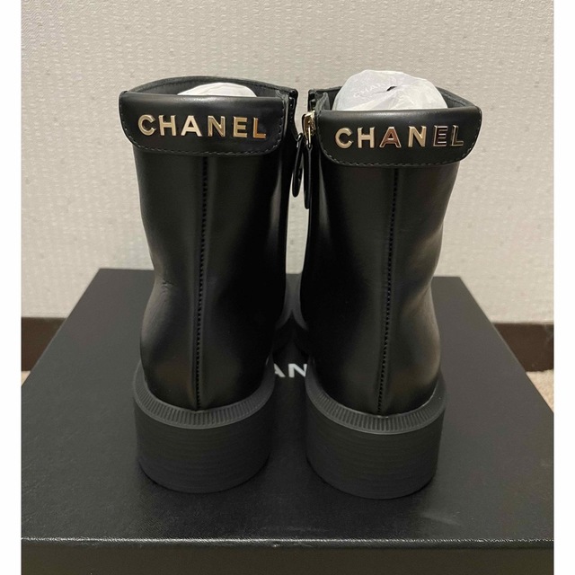 内祝い】 シャネル - CHANEL ショートブーツ レア 36新品未使用 黒