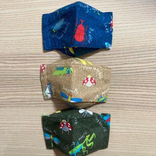 子供用　インナーマスク　大臣風　立体　ハンドメイド　昆虫(外出用品)