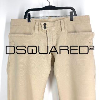 ディースクエアード(DSQUARED2)の◆ DSQUARED2 ◆ ローライズカーゴパンツ 48 イタリア製 ベージュ(ワークパンツ/カーゴパンツ)