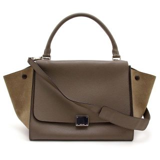 セリーヌ(celine)の中古良品 セリーヌ 2wayバッグ トラペーズ 169543 ベージュ(ハンドバッグ)