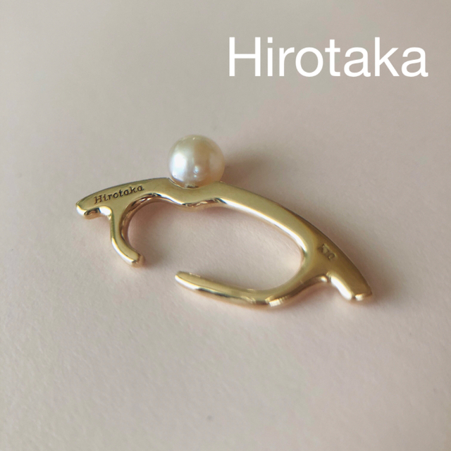 ヒロタカ　hirotaka パール付　イヤーカフ　K10