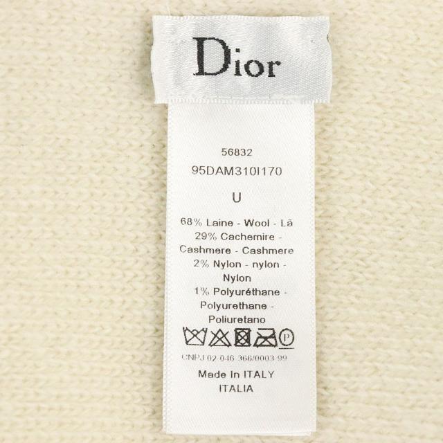 Christian Dior(クリスチャンディオール)のクリスチャンディオール Christian Dior マフラー J'ADIOR ロゴ ハート 中古 ホワイト レッド ウール カシミア 【中古】 | 白 ジャディオール シンプル ユニセックス ファッション 防寒 冬物 ブランド小物 ランクA レディースのファッション小物(マフラー/ショール)の商品写真