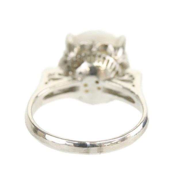 指輪 リング  Pt850 パール ダイヤモンド 約9号 総重量6.6g  | プラチナ ダイアモンド アクセサリー ファッション 宝石 真珠 ジュエリー ABランク 3