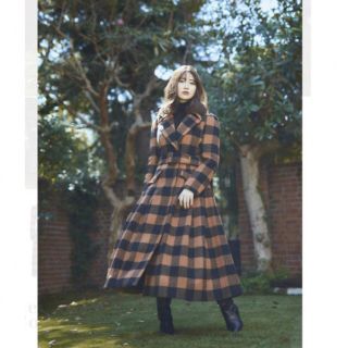 ハーリップトゥ(Her lip to)のArielh様専用Belted Checked Wool-Blend Coat(ロングコート)