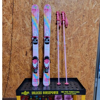 スキー板3点セット子供用（スキー板、スキー靴、ストック）(板)