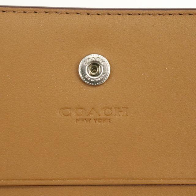 COACH - コーチ コンパクトウォレット アイス柄 ホワイト系 ピンク ...