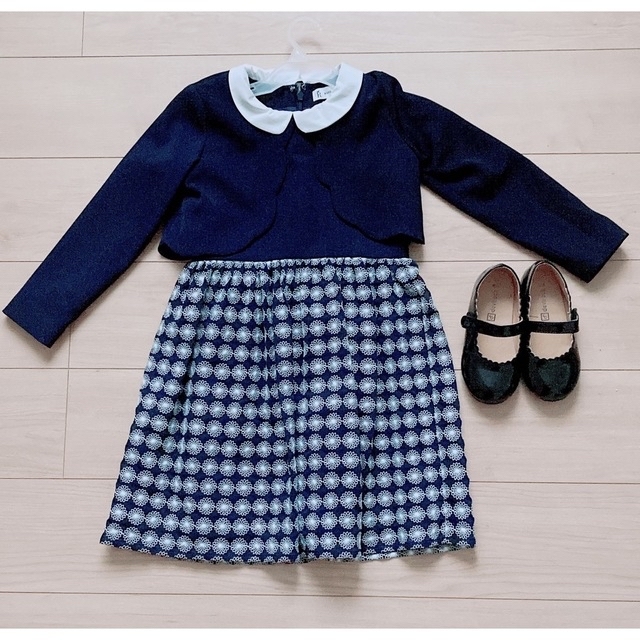 Rope' Picnic(ロペピクニック)のフォーマルドレス・シューズセット　入学式🌸 キッズ/ベビー/マタニティのキッズ服女の子用(90cm~)(ドレス/フォーマル)の商品写真