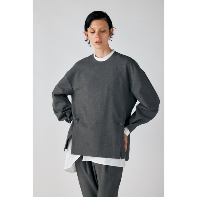 ENFOLD】TWO-WAY-SLEEVE PULLOVER ENFOLD】TWO-WAY-SLEEVE PULLOVER
